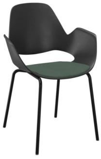 Aluminium-Stuhl FALK schwarz dunkelgrün