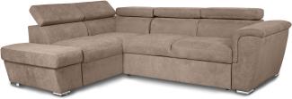 Louis Ecksofa Links, Giulia - Hellbraun