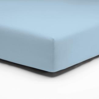 Schlafgut Betttuch in bewährter Haustuch Baumwolle Qualität | 220x260 cm | aqua
