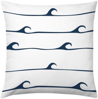 Traumschlaf Dekokissenhülle Wellen | 40x40 cm | weiß