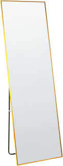 Stehspiegel Metall gold rechteckig 50 x 156 cm BEAUVAIS