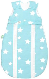 Odenwälder Jersey-Schlafsack prima klima white stars frozen minze, Größe:70