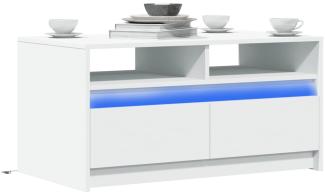 LED-Couchtisch Weiß Holzwerkstoff 851991