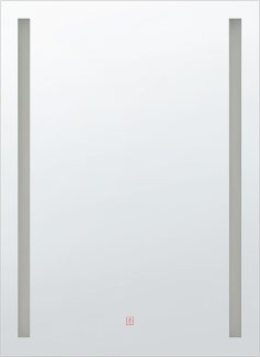 Badspiegel mit LED-Beleuchtung rechteckig 60 x 80 cm MARTINET