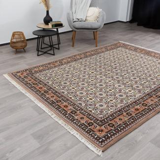 Orientteppich Herati fein, Farbe: Beige, Größe: 70x140 cm