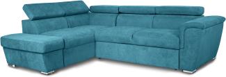 Louis Ecksofa Links, Giulia - Blau