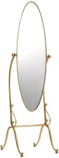 Casa Padrino Luxus Jugendstil Standspiegel Gold - Ovaler Schlafzimmer Spiegel - Barock & Jugendstil Schlafzimmer Möbel