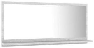 vidaXL Badspiegel Betongrau 80x10,5x37 cm Spanplatte