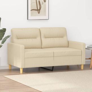 vidaXL 2-Sitzer-Sofa Creme 120 cm Stoff