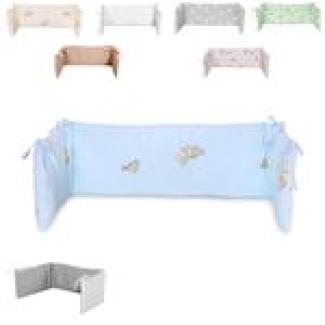 Lorelli Babybett-Nestchen L 145 x B 27 cm, Bettumrandung aus 100% Baumwolle hellblau