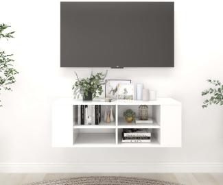 TV-Board >3006936< (LxBxH: 35x102x35 cm) in Weiß - 35x102x35cm (LxBxH)
