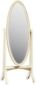 Casa Padrino Luxus Barock Standspiegel Creme / Gold 65 x 46 x H. 175 cm - Schlafzimmer Deko Accessoires