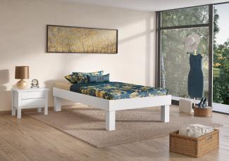 Erst-Holz Einzelbett Buche 120x220 cm