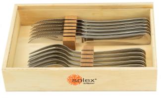 Solex Selina Steakbesteckset 12 teilig für 6 Personen in Holzbox