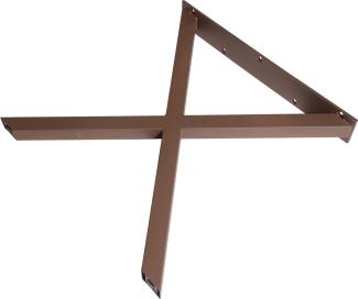 Dieda Tischbein X-Form rostoptik Maße: 71,0 x 70,0 x 10,0 cm
