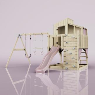 PolarPlay Spielturm Bosse aus Holz in Rosa