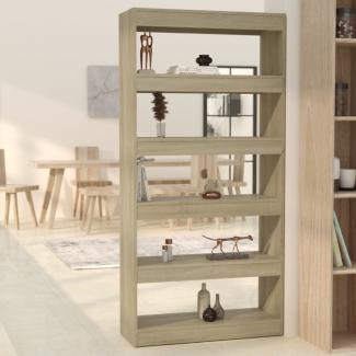 Bücherregal/Raumteiler Sonoma-Eiche 80x30x166 cm Holzwerkstoff