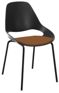 Aluminium-Stuhl FALK ohne Armlehne terrakotta