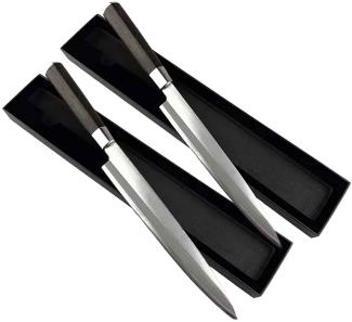 Yanagiba Messer das Sashimi knives zum Schneiden von Fisch und Sushi Filetiermesser Set 8,5 und 9,5 Zoll