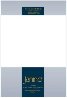 Janine Topper Comfort Jersey Spannbetttuch | 180x200 cm - 200x220 cm | weiss