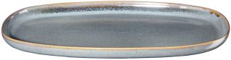 ASA Selection Platte oval Denim, Servierplatte, Steinzeug, Blau, 28. 5 x 16 cm, 27200118