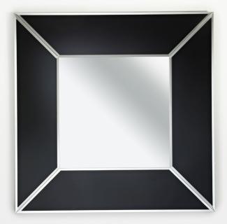 Casa Padrino Luxus Spiegel Schwarz 90 x H. 90 cm - Luxus Möbel & Accessoires