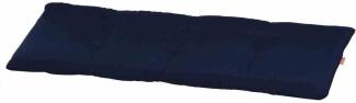 SIENA GARDEN TESSIN Bankauflage 110 cm Dessin Uni blau, 60% Baumwolle/40% Polyester