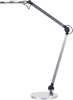 Schreibtischlampe LED Metall silber 34 cm verstellbar ERIDANUS