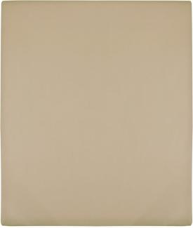 Spannbettlaken Jersey Taupe 90x200 cm Baumwolle