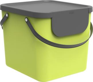 Rotho Mülltrennungssystem Albula 40 L limegrün Recyclingbehälter