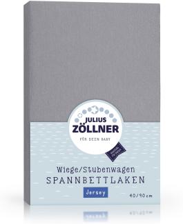 Julius Zöllner Spannbetttuch Jersey 90x40 Anthracite