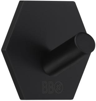 Smedbo Design Haken Hexagon matt schwarz BB1160