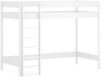 Hubi Hochbett / Doppelstockbett mit Eingang vorne und Matratze, 160 x 80 cm, Weiß