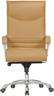 KADIMA DESIGN Chefsessel VENGA - Bequemer Bürostuhl für höchsten Komfort und ergonomisches Sitzen. Farbe: Braun
