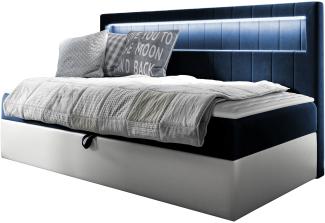 Boxspringbett 'Gladino Junior 2' blau 100 x 200 cm