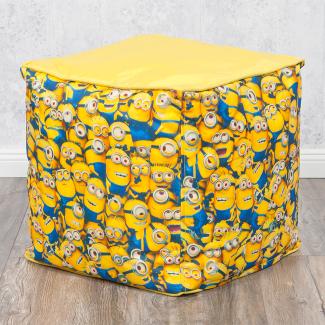 Hocker MINIONS 40x40cm gelb Kinderhocker Sitzwürfel Kinderzimmer
