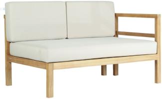 Outdoor Ecksofa Pusiano Gartensofa rechts aus Teakholz von Teako Design