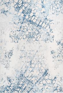 Kurzflorteppich Kimya 100 Blau 170 x 240 cm