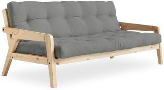 KARUP DESIGN GRAB Schlafsofa Gestell Natur Matratze Grau