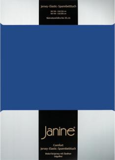 Janine Jersey Elastic Spannbetttuch | 180x200 cm - 200x220 cm | royalblau