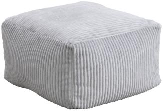 HOME DELUXE Sitzsack Hocker COZY - Hellgrau