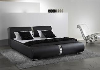 Polsterbett Bett Doppelbett DAKAR Komplettset 120x200 cm Schwarz