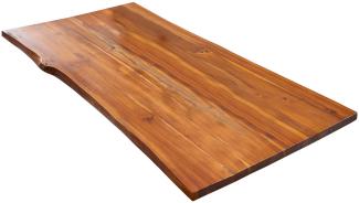 Tischplatte Baumkante Akazie cognac 120 x 80 cm Esra 76847305
