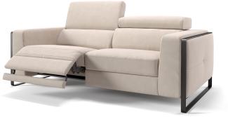 Sofanella 3-Sitzer MANZANO Stoffsofa Designersofa Couch in Creme