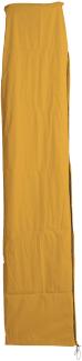 Schutzhülle HWC für Ampelschirm bis 3,5 m, Abdeckhülle Cover mit Reißverschluss ~ gelb