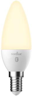 Nordlux Smart Home LED Leuchtmittel E14 C35 400lm 2700K 4,7W 80Ra 300° App Steuerbar 3,5x3,5x10,7cm