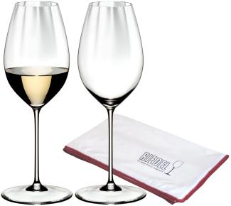 Riedel PERFORMANCE Sauvignon Blanc Glas 2er Set + Poliertuch