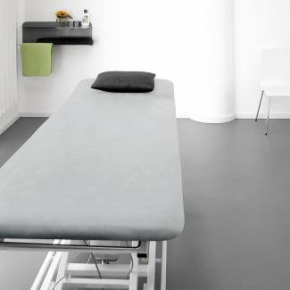 Traumschlaf Frottee Stretch Massageliegenbezug Therapieliegenbezug | 80x195 cm | silber