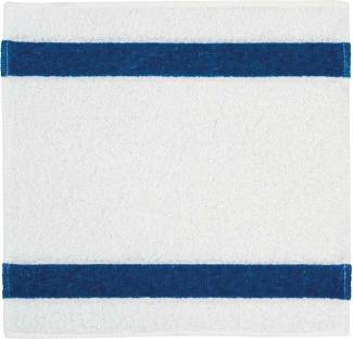 Feiler Handtücher Exclusiv mit Chenillebordüre | Seiftuch 30x30 cm | keramblau