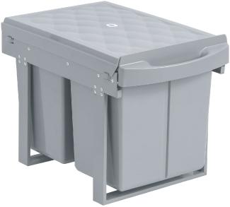 SVITA Einbau-Mülleimer Unterschrank Küche Auszug 31L mit 3 Fächern Mülltrennung